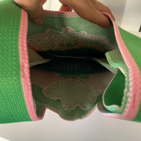 Knit Knot Handbag YOLO Small Tulips You Only Live Once HUIHUO Purse - Picture 6 of 8